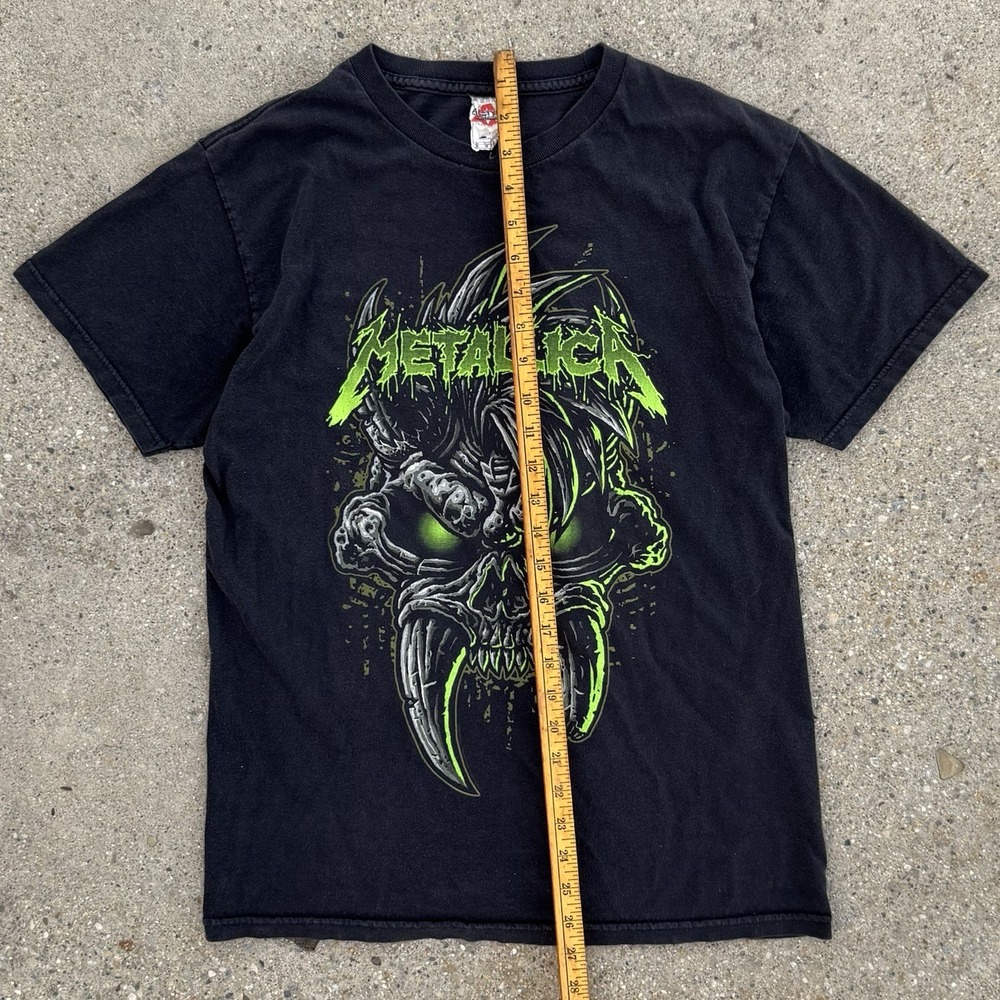 Metallica Graphic Tee Men's M Black Alstyle Skull Print - Picture 6 of 7